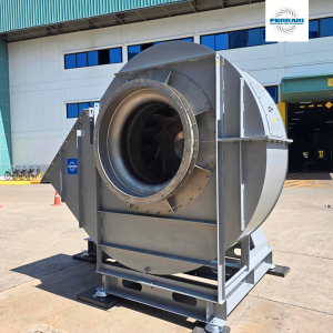 Wet scrubber industrial fan
