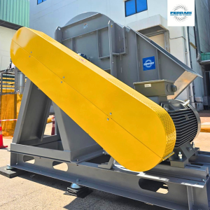 Wet scrubber industrial fan